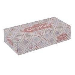 کلین آپ دستمال جعبه نقش نگار 250برگ